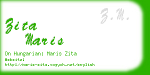 zita maris business card